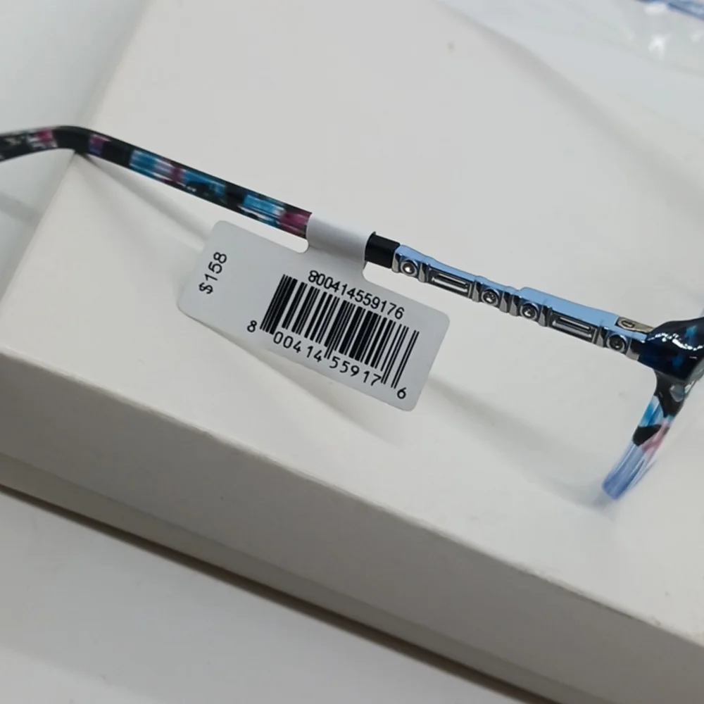 bebe Blue Floral Cat-Eye Glasses